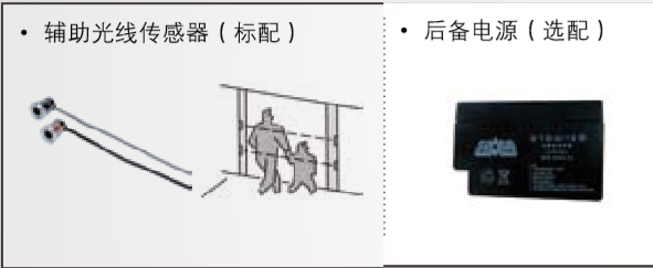 附加功能（備用電源、輔助光線傳感器）